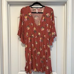 Xhilaration Dress. Pink Floral. Juniors Size- Small.